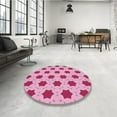 thumbnail image 3 of Ahgly Company Indoor Rectangle Patterned Pink Lemonade Pink Area Rugs, 5' x 7', 3 of 6