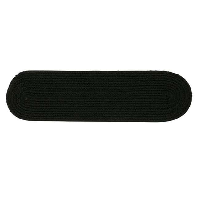 Colonial Mills BR42A008X028X Boca Raton - Black Stair Tread - single Rug
