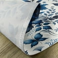 thumbnail image 4 of Ambesonne Blue Place Mats Set of 4, Watercolor Leaf Berries Flower, Standard Size, Blue Grey and Dark Turquoise, 4 of 5