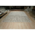 thumbnail image 5 of EORC QT2418BG8X10 Hand-Knotted Wool Wool and Viscose  Kerman-Kashan-Isfahan Rug, 8' x 10', Beige  Area Rug, 5 of 5