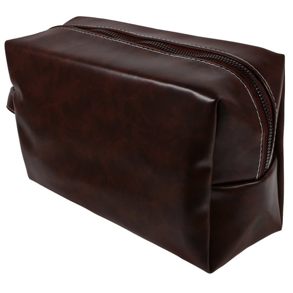 Neceser de gran capacidad, neceser portátil, neceser vintage, neceser de cuero para hombre