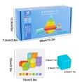 thumbnail image 3 of Agiferg Wooden Brain Teaser Puzzles For Kids Cubes Creative Stacking Block Sets 7 Colors, 3 of 9