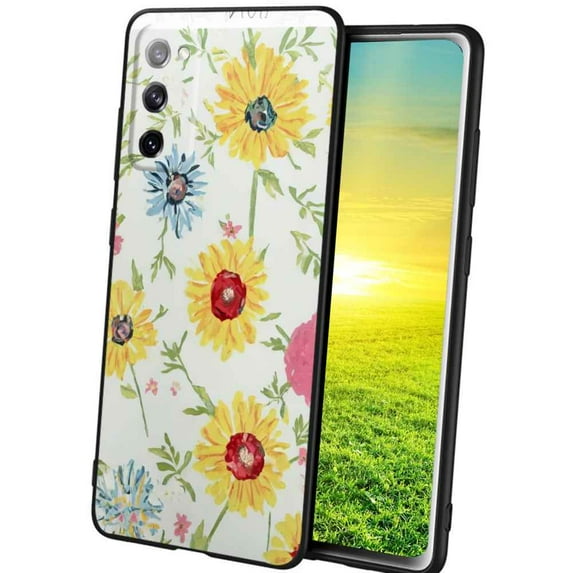 Floral-MIni Phone Case, Degined for Samsung Galaxy A02S(US Model) Case Men Women, Flexible Silicone Shockproof Case for Samsung Galaxy A02S(US Model)