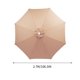 thumbnail image 3 of Fiudx Repuesto de Tela para Sombrilla, Cubierta Impermeable y Duradera, Fácil de Instalar para 6 U 8 Varillas, 21 Colores Elegantes Disponibles, Ideal para Patios Al Aire Libre y Playa, Ideal para Re, 3 of 5