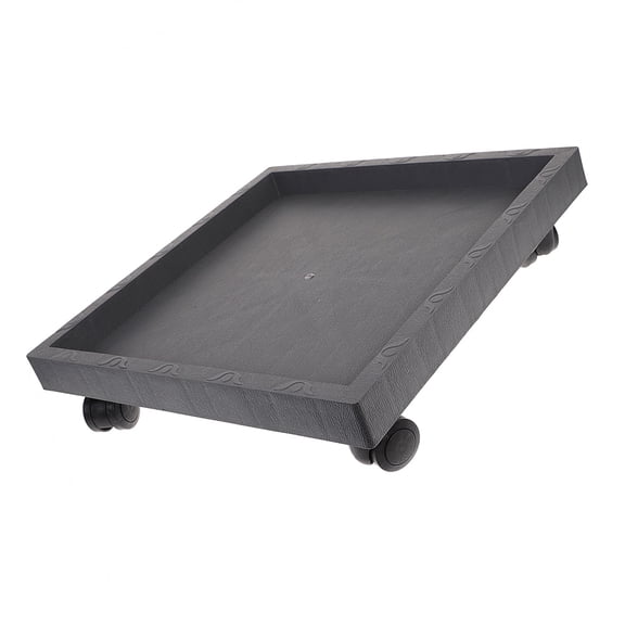OUNONA Heavy-Duty Plant Tray with Smooth Rolling Wheels, Planter Holder for Tall Flower Pots and Large Indoor Plants