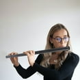 thumbnail image 3 of Flûte en Bambou Noir avec Pompons Instrument de Musique Traditionnel Chinois, 3 of 9