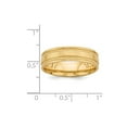 thumbnail image 3 of 14K Yellow Gold Ring Band Wedding Comfort Heavy Fit Fancy, 3 of 3