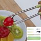 thumbnail image 5 of Juego de cubiertos reutilizables, 3 piezas de cerámica de acero inoxidable (tenedor, cuchara, palillos) Juego de cubiertos de viaje portátil para viajes/camping, almuerzo de oficina con caja de transporte (verde) Ormromra SNFLD1287, 5 of 8