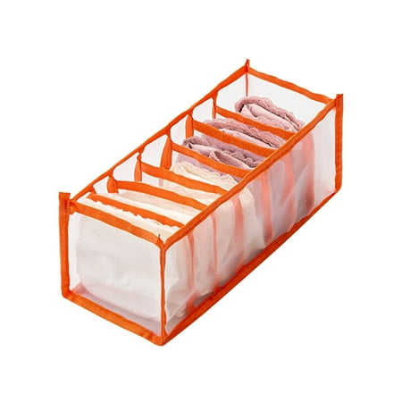 

WANYNG Underwear Storage Box With Compartments Socks Bra Underpants Organizer Drawers Clothes Storage Organizer under Bed