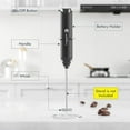 thumbnail image 4 of PowerWhisk™ Mini Handheld Milk Frother – Battery-Powered Coffee Foam Maker (Black), 4 of 4