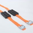 thumbnail image 1 of Correas de cadena para neumáticos Durable PU Antideslizante Un conjunto Bloques de tracción para neumáticos de automóviles con bolsa Arena de barro de nieve de emergencia para nieve, 1 of 2