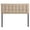 Beige, variant on Modern Fabric Upholstered Twin Panel Headboard in Navy