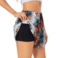 thumbnail image 1 of Balery 3D Butterfly Pantalones cortos deportivos para mujer con forro y dos bolsillos, elásticos, para entrenamiento, gimnasio, yoga-XX-Large, 1 of 7