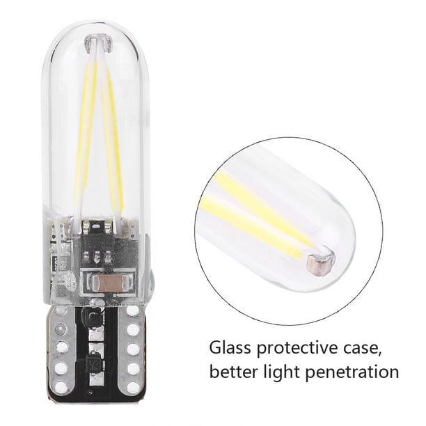 Bombillas WLED, par de bombillas LED de lectura W5W de 8-28 V, máxima confiabilidad
