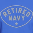 thumbnail image 3 of CafePress - Retired Navy Dark T Shirt - Men's Classic Graphic Cotton T-Shirt, 3 of 4