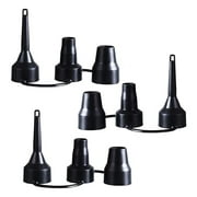 Air Pump Replacement Nozzles, 3 Sizes Inflatable Pump Nozzles Head, Air Pump Inflator Adaptor Accessory for Partial Air Bed, Air Mattress Etc Durability and Practicality,,F27490