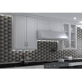 thumbnail image 4 of Fresh Ticia Gray Floral Pattern Polished Glass Mosaic Wall and Floor Tile, 4 of 8