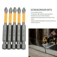 thumbnail image 3 of Cross Screwdriver Bit Set, Multifunctional Stable and Reliable Wear Resistance 5PCS Easy Installation Impact Driver Bits  for Power Engineering, 3 of 7