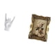 thumbnail image 5 of Estatua decorativa de gesto rockero, figura de mano y en gesto musical rockero, marco de fotos antiguo ornamentado, de resina, ideal para, 5 of 8