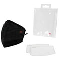 thumbnail image 1 of Air Canada Pleated Adult Face Mask With 2 Disposable Filters, 1 of 6
