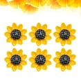 thumbnail image 6 of NICEXMAS Set of 10 Cute Sunflower Fridge Magnets, Realistic Design, Black Kitchen Decor, Home Organization Accessories, 6 of 8