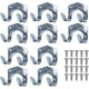 thumbnail image 1 of Ganchos multiusos de metal galvanizado, ganchos para colgar herramientas fáciles de instalar, montados en la pared para organizar herramientas en jardines, balcones y cobertizos, 1 of 5