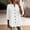 White, variant on LIaqionyy Women's Cotton Linen Tops 3/4 Sleeve Dressy Button down V Neck Casual Summer Ladies Work Blouses
