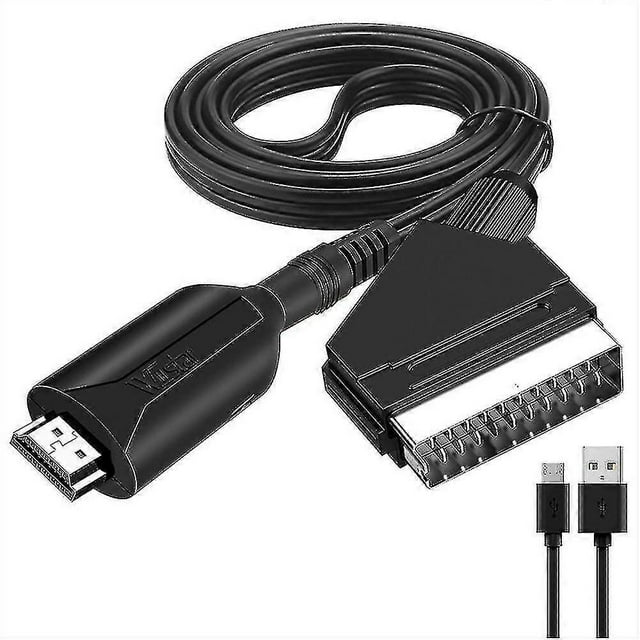 HDMI to Scart cable 1 meter long direct connection easy conversion 2024 new