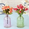 thumbnail image 3 of Artificial Flowers Bouquet Mini Rose Wedding Home Office Decor, Eye-catching Realistic Looking Faux Silk Flower Vivid Fake Flower Desktop Ornament for Home, 3 of 8