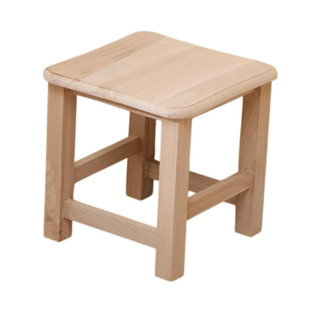 Reposapiés de madera Reposapiés Taburete para cambiar zapatos Banco de madera Taburete de ocio 30cmx30cmx30cm