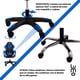 thumbnail image 4 of Silla Gamer Ergonómica Ejecutiva De Oficina Reposapies LUMO azul, 4 of 8