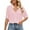 Pink, variant on Black S WIZUTIZ Summer Tops for Women 2024 Basic Pure Colour Cozy Style Blouse Crew Neck Flowy Short Sleeve Tops Cotton Soft Ladies Loose Fit Shirts Comfy Elegant Tshirts Trendy Solid Tsh