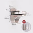 thumbnail image 5 of Soporte de estante de vidrio ajustable WEIHJMXG 4 piezas, 5 of 5