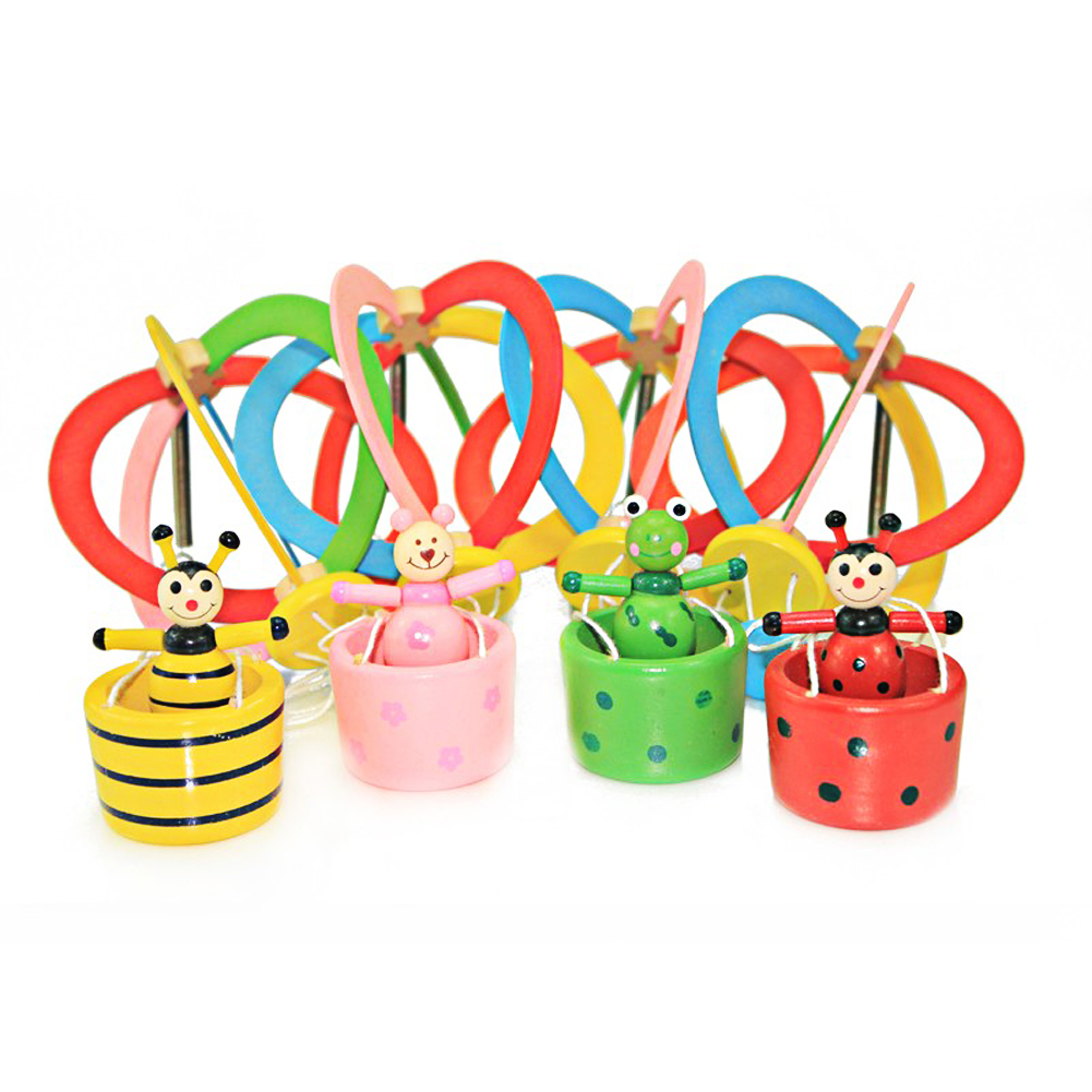 Aktudy Baby wooden Hanging bed toys/ cartoon hot air balloon design for gifts