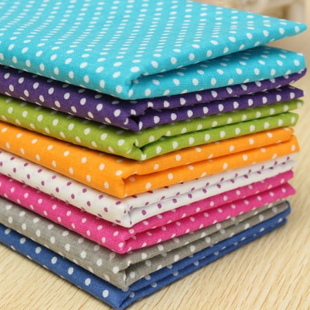 Fabric High Point Nc 7-assorted Cotton Cloth Dot Point Cotton Fabric Pre-Cut Quilt Sewing Craft Fabric Fat Quarter Bundle Patchwork Quilting DIY Craft Sewing Handmade Accessory 20'' x 20'' ()