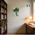 thumbnail image 5 of ZHONGYUTONG Gold and Gray Green Floral Wall Decor Abstract Blooming Flowers Picture Prints Abstract Women Canvas Neutral Art Poster Paintings for Girl Bedroom Bathroom (16.00" x 24.00"), 5 of 5