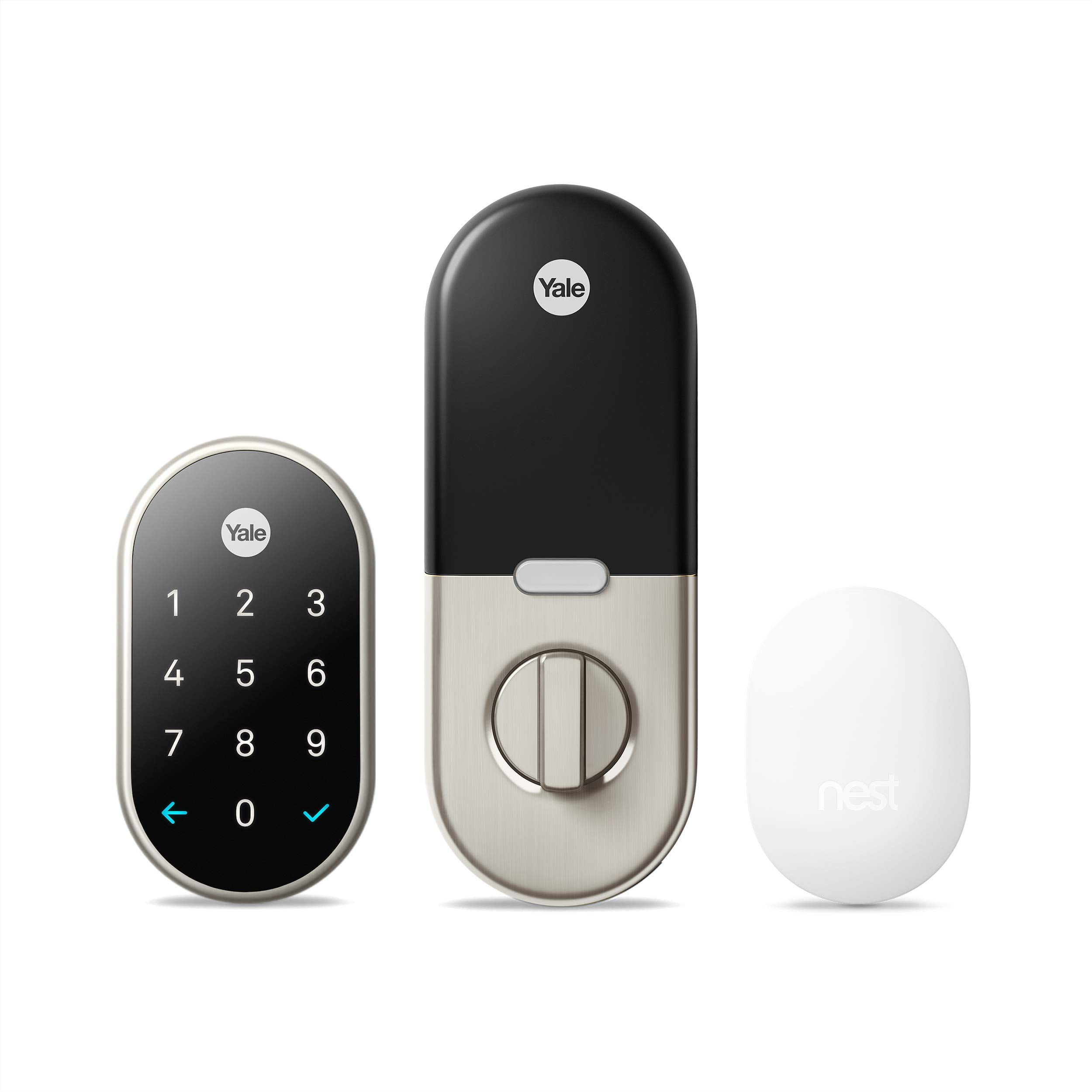 Satin Nickel Google Nest x Yale Lock with Nest Connect