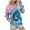 #03Blue, variant on Women's Sweatshirts V-Neck Long Sleeves Shirts Pullover Casual Fashion Printed Tunic Tops Fall Loose Dressy Sweatshirt for Women