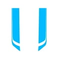 thumbnail image 2 of Walbest 2 Pack Auto Car Racing Sporty Stripes Hood Decals Waterproof Stickers DIY Decoration Universal, 2 of 7