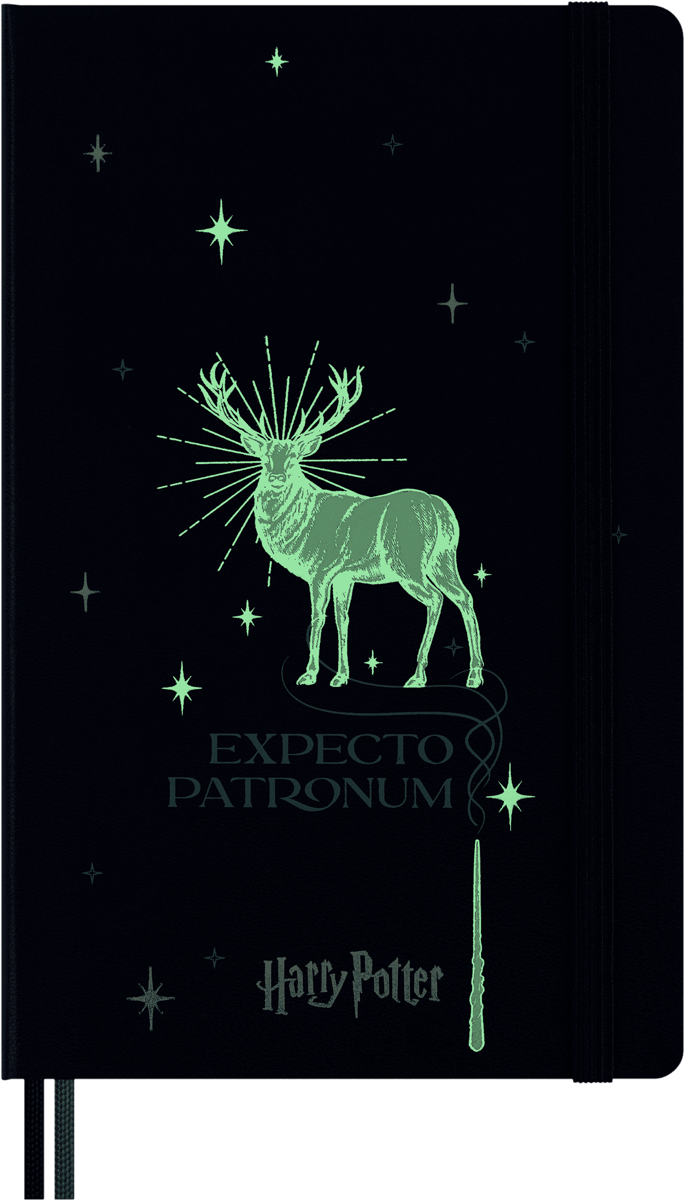 Moleskine Harry Potter Expecto Patronum Limited Edition Notebook 5" x 8.25" Narrow-Ruled Blue/Teal