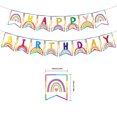 thumbnail image 4 of Kit de globos de látex con forma de arcoíris, 32 unidades, con decoración para tartas, 4 of 4