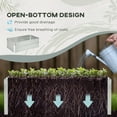 thumbnail image 3 of Outsunny Raised Garden Bed Metal Planter Box with Reinforced Rods, Silver, 3 of 9