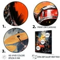 thumbnail image 3 of Designart "Drumming To Pop Art Music" Music Canvas Art Print, 3 of 7