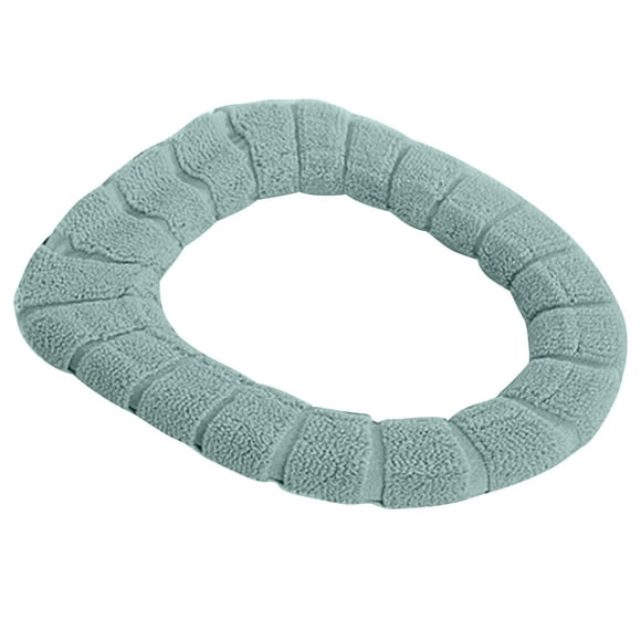 Funda cálida y engrosada del cojín del asiento del váter | Fibra acrílica tejida lavable | Ajuste universal 44x36 cm | Confort invernal suave y duradero | Diseño fácil de encajar y extraíble
