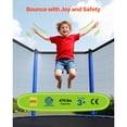thumbnail image 2 of KFFKFF 15FT Round Outdoor Trampoline with Safety Enclosure Net, ASTM Certified, Durable Design, 470 lbs Weight Capacity, Rust-Resistant Backyard Trampoline for Children and Adults, 2 of 8