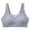 Blue, variant on Women's Summer Comfort Sexy Sports Fitness Gathering Traceless Latex Large Back Bra Army Green M
