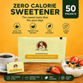 thumbnail image 4 of Zero Calorie Sweetener Packets, 50 Count Individual Sugar Substitute Packets, 1g Each, Keto Friendly Sweetener for Coffee, Tea, Yogurt & Baking, 4 of 7