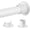 Matte White, variant on Closet Rods for Hanging Clothes, 1.3 Inch Diameter Heavy Duty Closet Rod 17-39 Inch Adjustable Clothes Hanging Bar Matte White Shower Curtain Rods for Closet, Wardrobes, Bathroom, Windows