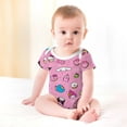 thumbnail image 4 of Hello Kitty Baby Bodysuit Boy Girl Clothes Soft Newborn Infant Outfit Short Sleeve Romper, 4 of 8