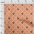 thumbnail image 2 of oneOone Georgette Viscose Orange Fabric Animal Sewing Craft Projects Fabric Prints By Yard 42 Inch Wide, 2 of 5